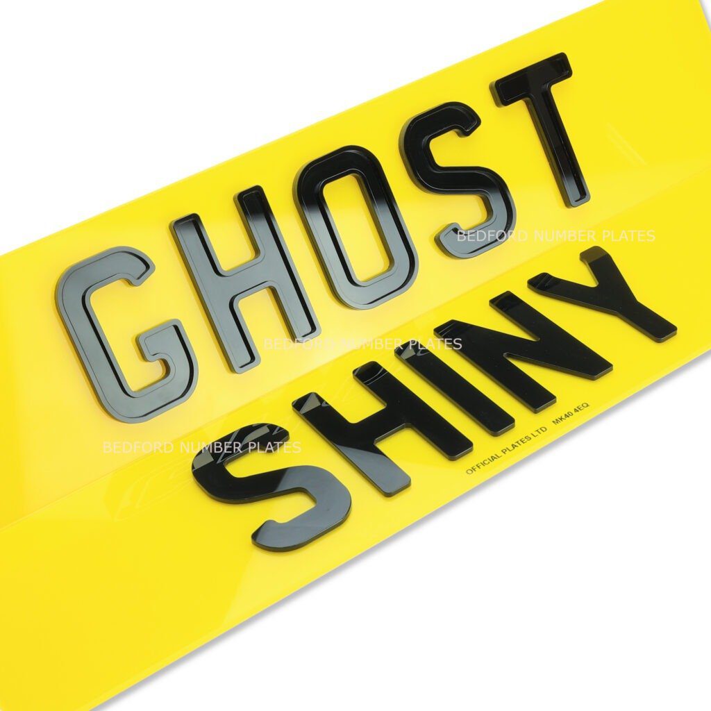 4D Ghost Number Plates Shadow