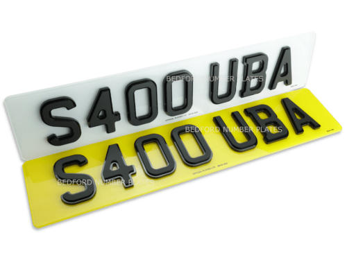 4D Matt Shadow Number Plates Premium