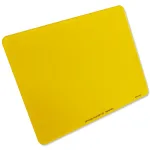 Plain yellow motorcycle number plate without borders or identifiers