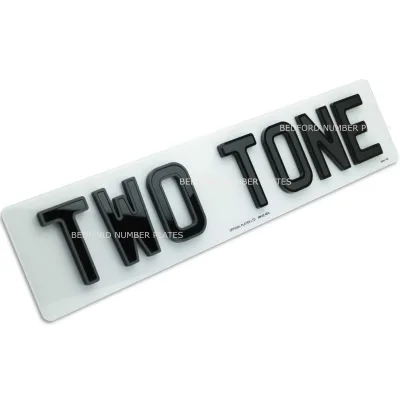 4D Two Tone Number Plates