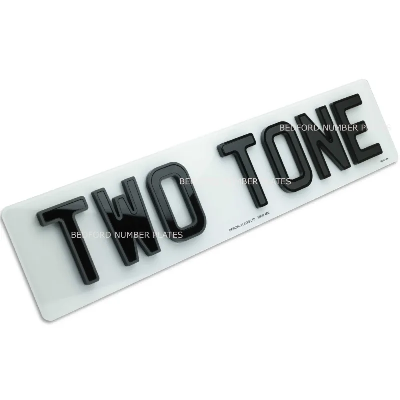 4D Two Tone Number Plates