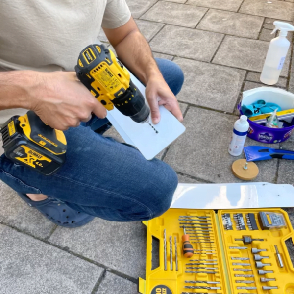 Fitting Number Plate using Screws