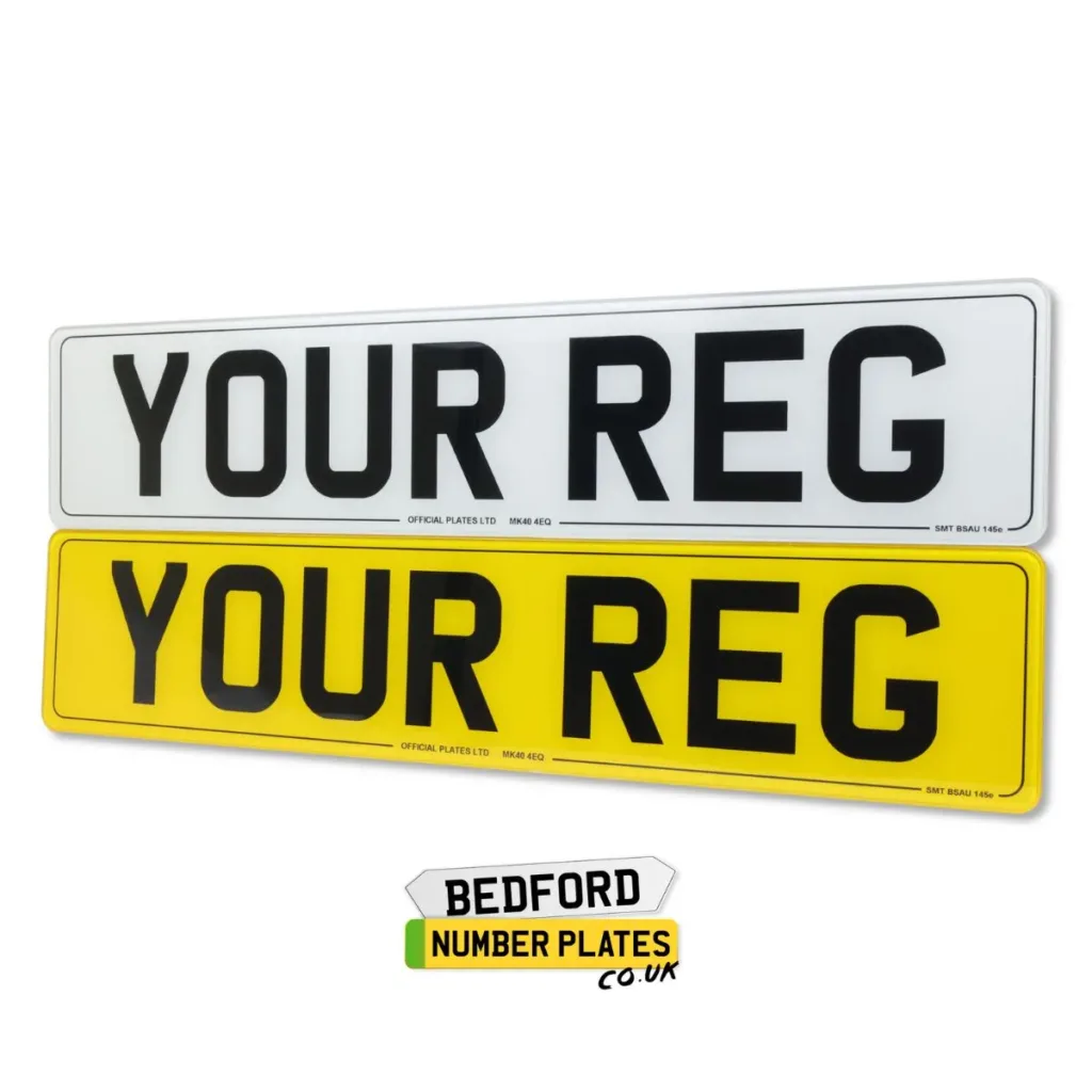 Standard Front and Rear Printed Number Plates
