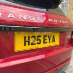 4D Retro number plates on Range Rover